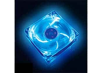 (image for) AKASA AK-170CB-4BLS Clear Crystal Blue LED Case Fan 80mm